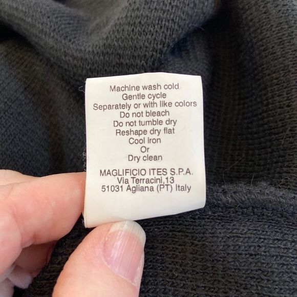 Italian Made Chiaramente Houndstooth Knit Dress L - Picture 7 of 7